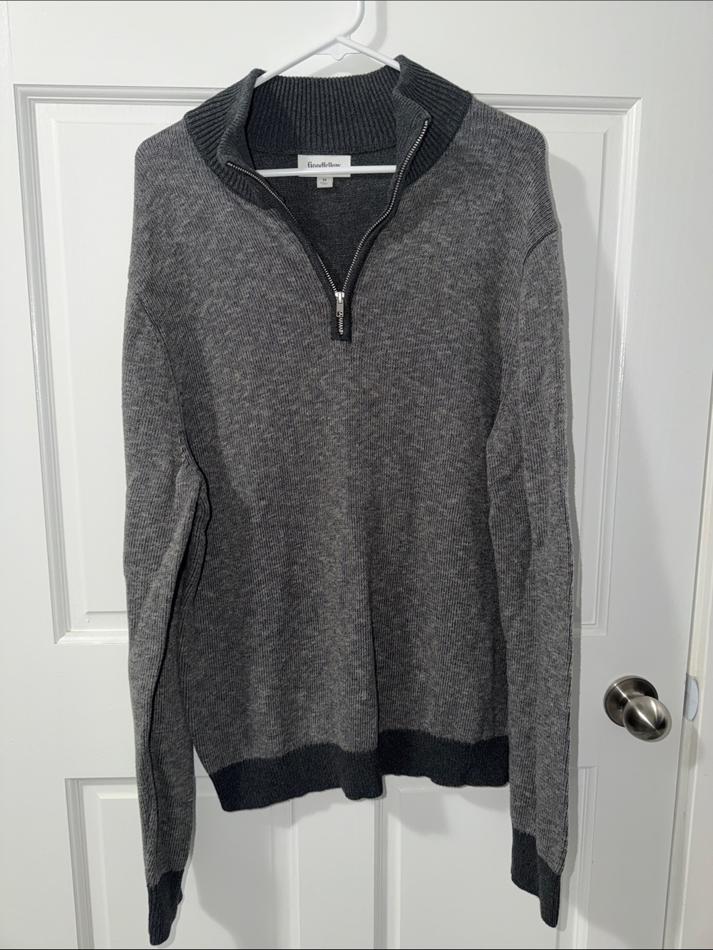 Goodfellow & Co Men's Gray Quarter-Zip Sweater